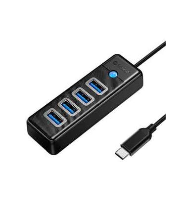 Orico HUB USB-C to 4x USB 3.0 5Gbps 0,15m Black