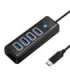 Orico HUB USB-C to 4x USB 3.0 5Gbps 0,15m Black