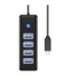 Orico HUB USB-C to 4x USB 3.0 5Gbps 0,15m Black