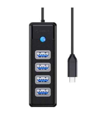 Orico HUB USB-C to 4x USB 3.0 5Gbps 0,15m Black