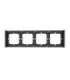 Frame for switch M5 80 quadruple 4-fold SONOFF M5-4C-80-F (graphite/black)