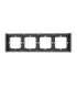 Frame for switch M5 80 quadruple 4-fold SONOFF M5-4C-80-F (graphite/black)