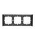 Frame for switch M5 80 triple 3-fold SONOFF M5-3C-80-F (graphite/black)