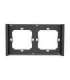 Frame for switch M5 80 double 2-fold SONOFF M5-2C-80-F (graphite/black)