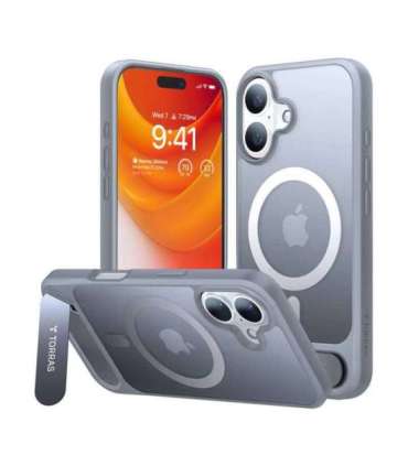 Etui Torras Pstand Series do iPhone 16 Plus (Titanium gray)