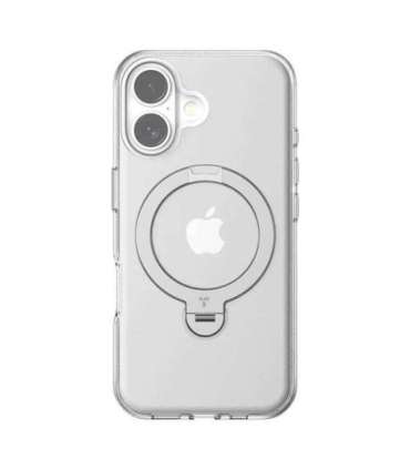 Torras Ostand Spin Case for iPhone 16 (Transparent)