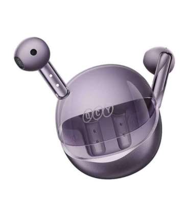 TWS QCY AilyBuds Clear T32 Headphones (purple)