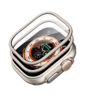 Protection set for Apple Watch Ultra ESR 49mm (case+glass) (titanium)