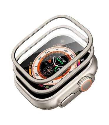 Protection set for Apple Watch Ultra ESR 49mm (case+glass) (titanium)