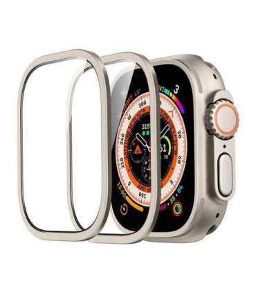 Protection set for Apple Watch Ultra ESR 49mm (case+glass) (titanium)