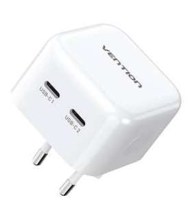 Vention FBPW0-EU USB(C+C) GaN (35W/35W) mains charger (white)