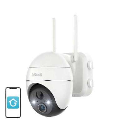 Wireless 3MP WiFi outdoor camera ieGeek ZS-GX1S white 5200mAh