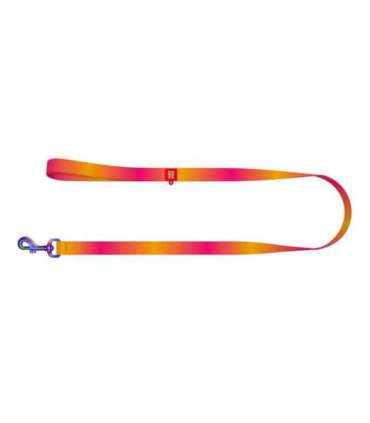 WAUDOG gradient nylon dog leash, 20mm wide, 122cm long, orange
