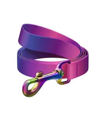 WAUDOG gradient nylon dog leash, 20mm wide, 122cm long, purple