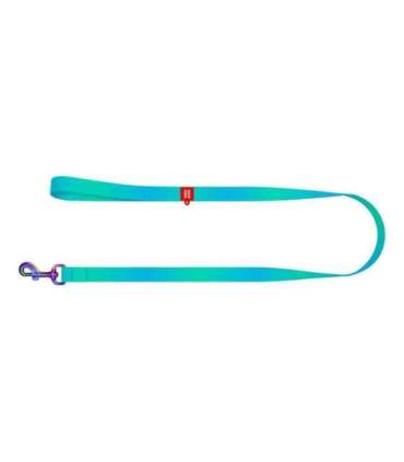 WAUDOG gradient nylon dog leash, 15mm wide, 122cm long, blue