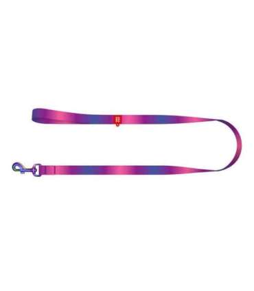 WAUDOG gradient nylon dog leash, 15mm wide, 122cm long, purple