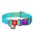 Waudog gradient nylon dog collar with QR code, blue , size M