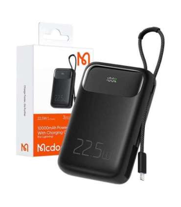 Power Bank Mcdodo MC-3253 10000mAh, 22.5W, for Light (black)