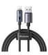 Mcdodo CA-5660 USB-A to Lightning cable with flashing light 1.2m (black)