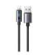 Mcdodo CA-5660 USB-A to Lightning cable with flashing light 1.2m (black)