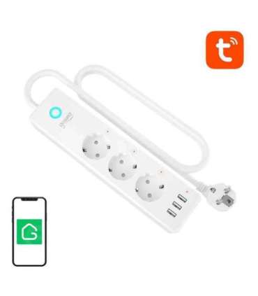 Gosund P1 PLUS smart WiFi power strip (4x AC schuko, 3x USB-A) Tuya