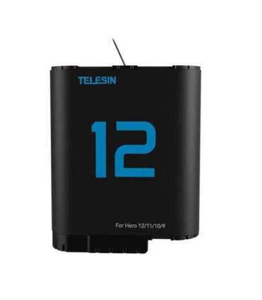 TELESIN lithium battery for GoPro Hero 12/11/10/9 (blue)