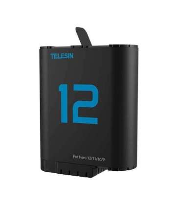 TELESIN lithium battery for GoPro Hero 12/11/10/9 (blue)