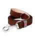 WAUDOG natural leather dog leash 14 mm wide, 122 cm long brown