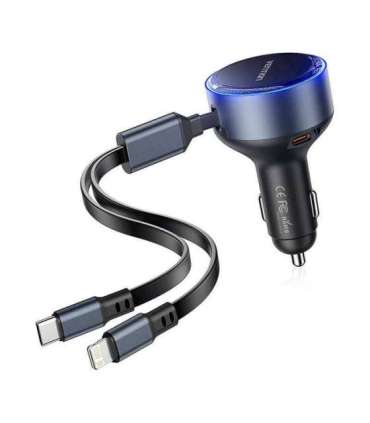 Vention FFOB0 USB-C car charger + USB-C/Lightning 30W cable