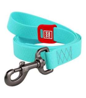 WAUDOG waterproof dog leash 20mm wide, 183 cm long blue