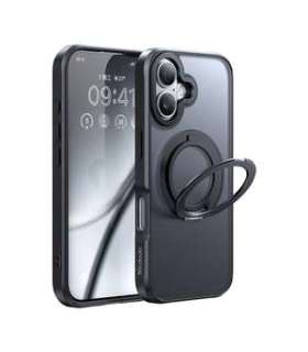 McDodo PC-4931 MagSafe case for iPhone 16 Plus with stand (black)