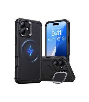 Cyber Tough (HaloLock) ESR case with stand for iPhone 16 Plus (black)