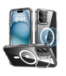 Classic Hybrid (HaloLock) ESR case with stand for iPhone 16 (clear)