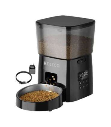 Rojeco 2L Automatic Pet Feeder Button Version