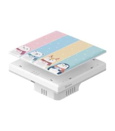 Decorative cover / cap for the T5 SONOFF Cartoon 4C touch switch.
