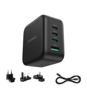 Choetech PD6055 70W GaN mains charger with US, EU, UK, AU adapters