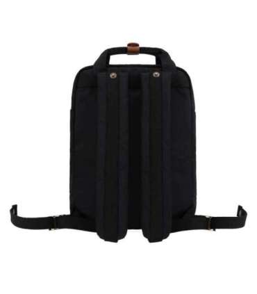 Himawari 188L black and brown 14'' laptop backpack