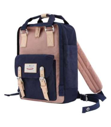 Himawari 188L 14'' laptop backpack (navy blue and pink)