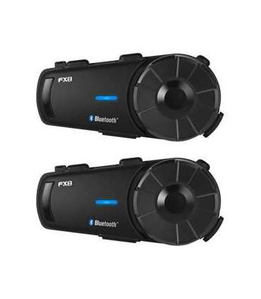 Fodsports FX8 motorcycle intercom two-pack (black)