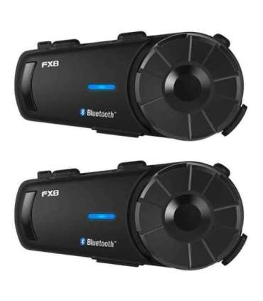Fodsports FX8 motorcycle intercom two-pack (black)