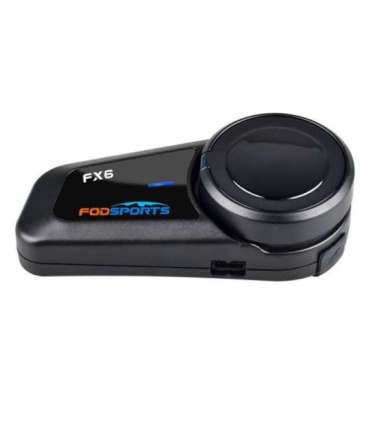 Fodsports FX6 motorcycle intercom two-pack (black)
