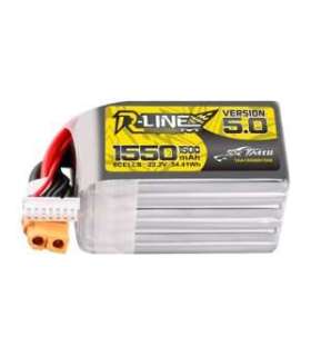 Lipo Tattu R-Line Version 5.0 1550mAh 22.2V 150C 6S battery with XT60 connector