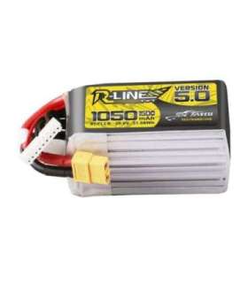 Lipo Tattu R-Line Version 5.0 1050mAh 29.6V 8S 150C battery with XT60 connector