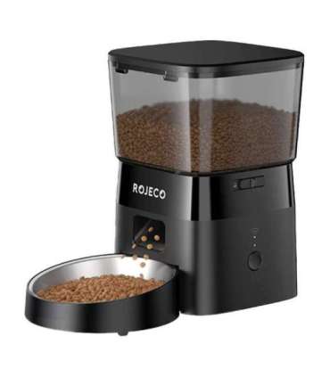 Rojeco 2L Automatic Pet Feeder WiFi Version (black)