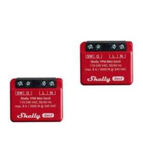 Set of 2 Shelly 1PM Mini Gen3 Controllers