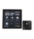 Shelly Wall Display WiFi/BLU (Black) + BLU H&T (Black) Set