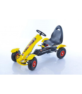 Velokart (Velomobile) Go-Kart F618 Yellow (4-10 years)