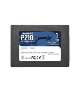 SSD|PATRIOT|P210|1TB|SATA 3.0|Write speed 430 MBytes/sec|Read speed 520 MBytes/sec|2,5"|TBW 480 TB|P210S1TB25