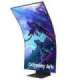 LCD Monitor|SAMSUNG|55"|Gaming/Curved|Panel VA|3840x2160|16:9|165Hz|Matte|1 ms|Speakers|Pivot|Height adjustable|Tilt|Colour Blac