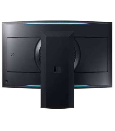 LCD Monitor|SAMSUNG|55"|Gaming/Curved|Panel VA|3840x2160|16:9|165Hz|Matte|1 ms|Speakers|Pivot|Height adjustable|Tilt|Colour Blac